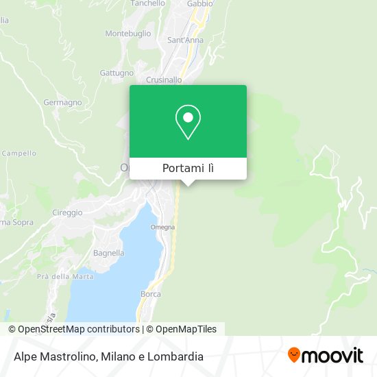 Mappa Alpe Mastrolino