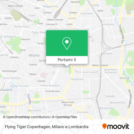 Mappa Flying Tiger Copenhagen