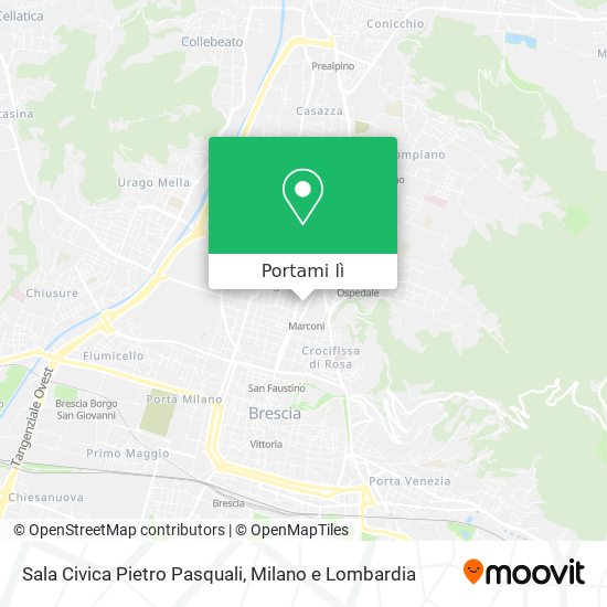 Mappa Sala Civica Pietro Pasquali