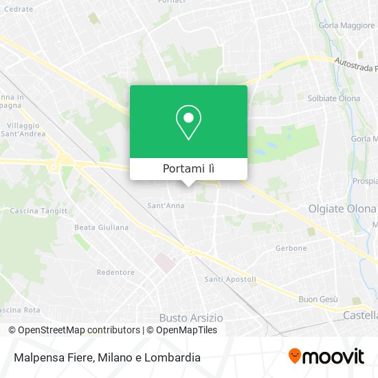 Mappa Malpensa Fiere
