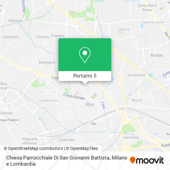 Mappa Chiesa Parrocchiale Di San Giovanni Battista