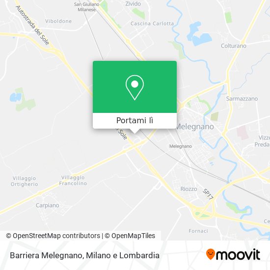 Mappa Barriera Melegnano