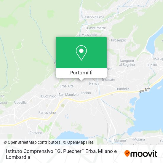 Mappa Istituto Comprensivo ""G. Puecher"" Erba
