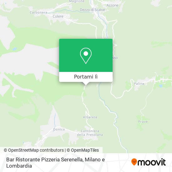 Mappa Bar Ristorante Pizzeria Serenella