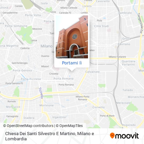 Mappa Chiesa Dei Santi Silvestro E Martino