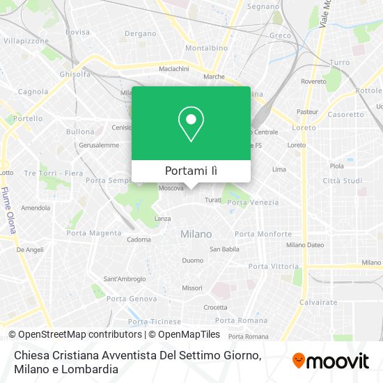 Mappa Chiesa Cristiana Avventista Del Settimo Giorno