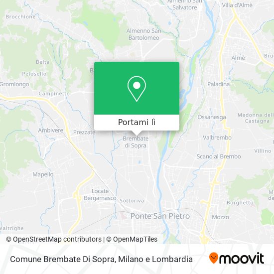 Mappa Comune Brembate Di Sopra