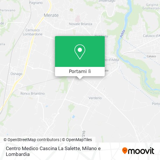 Mappa Centro Medico Cascina La Salette