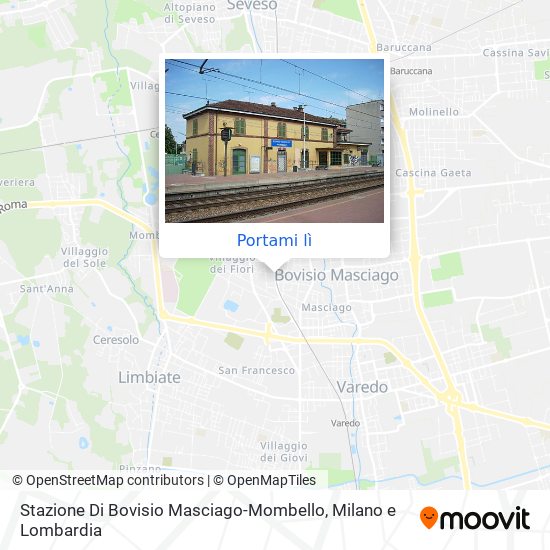 Mappa Stazione Di Bovisio Masciago-Mombello