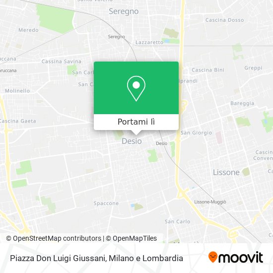 Mappa Piazza Don Luigi Giussani