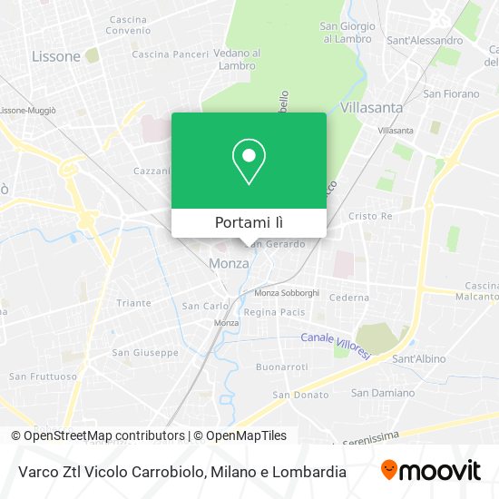 Mappa Varco Ztl Vicolo Carrobiolo