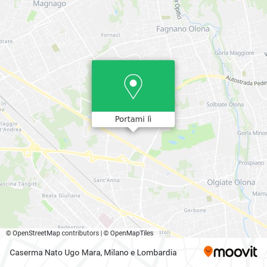 Mappa Caserma Nato Ugo Mara