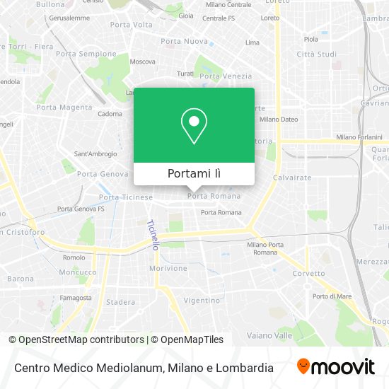 Mappa Centro Medico Mediolanum