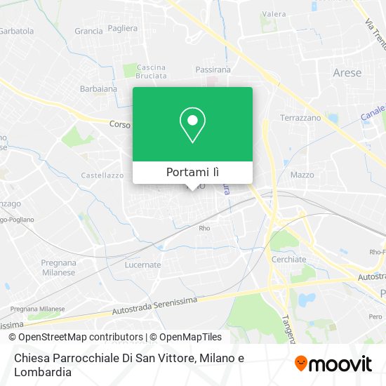 Mappa Chiesa Parrocchiale Di San Vittore