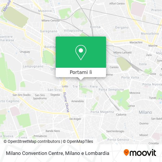 Mappa Milano Convention Centre