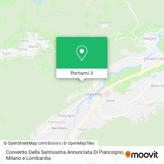 Mappa Convento Della Santissima Annunciata Di Piancogno