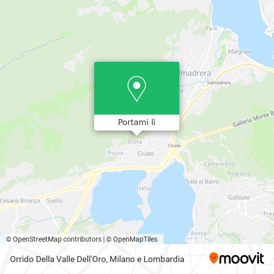 Mappa Orrido Della Valle Dell'Oro