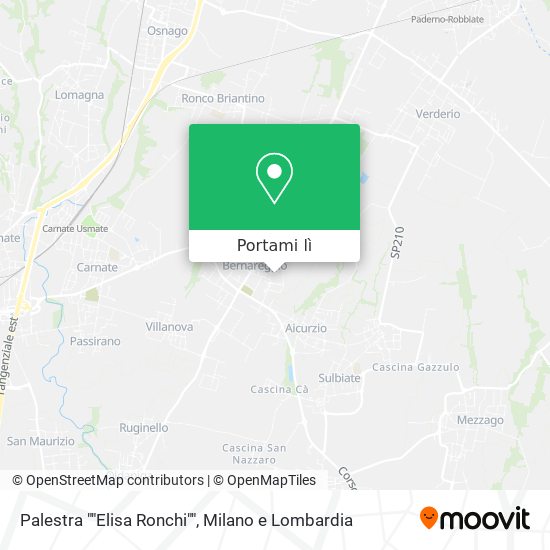 Mappa Palestra ""Elisa Ronchi""
