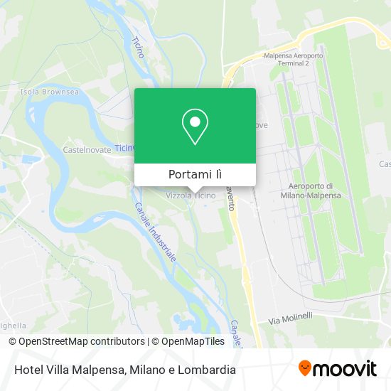 Mappa Hotel Villa Malpensa