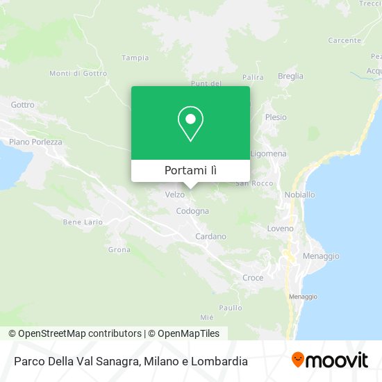 Mappa Parco Della Val Sanagra