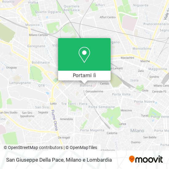 Mappa San Giuseppe Della Pace