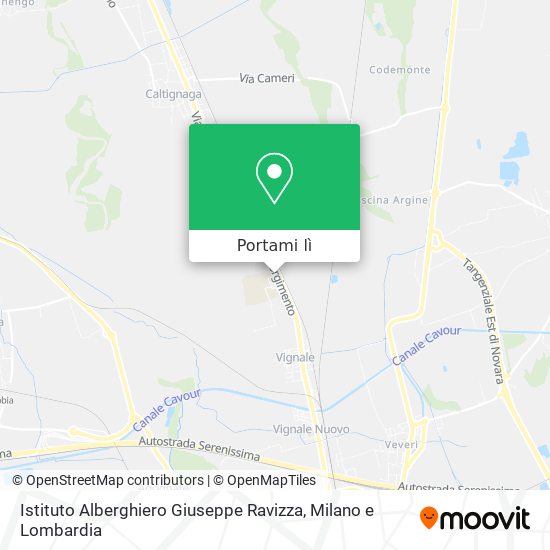 Mappa Istituto Alberghiero Giuseppe Ravizza