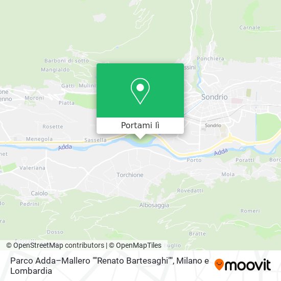 Mappa Parco Adda–Mallero ""Renato Bartesaghi""