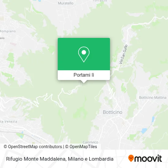 Mappa Rifugio Monte Maddalena