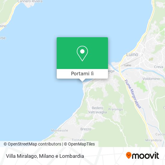 Mappa Villa Miralago