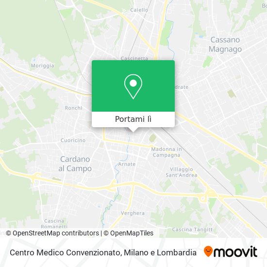 Mappa Centro Medico Convenzionato