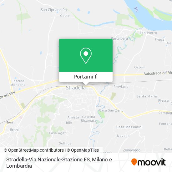 Mappa Stradella-Via Nazionale-Stazione FS