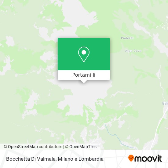 Mappa Bocchetta Di Valmala