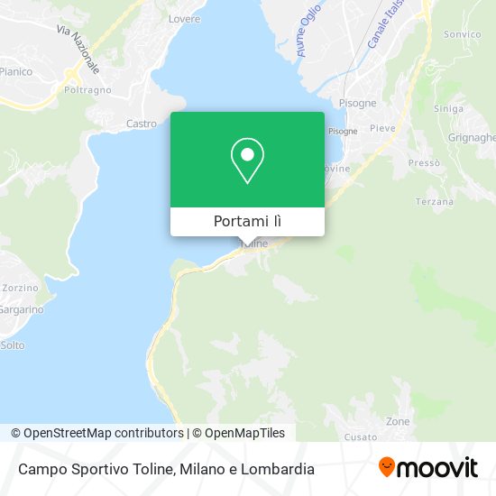 Mappa Campo Sportivo Toline