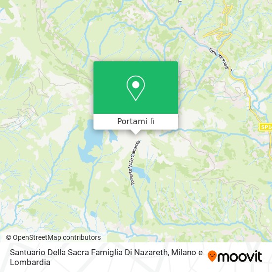 Mappa Santuario Della Sacra Famiglia Di Nazareth