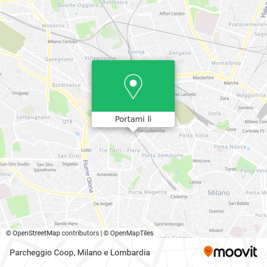 Mappa Parcheggio Coop