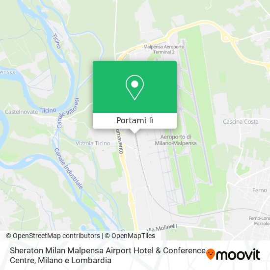 Mappa Sheraton Milan Malpensa Airport Hotel & Conference Centre