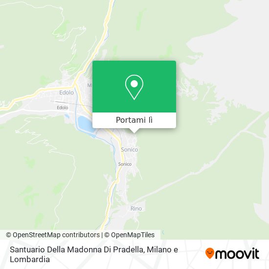 Mappa Santuario Della Madonna Di Pradella