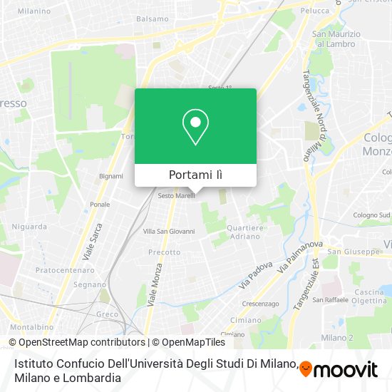 Mappa Istituto Confucio Dell'Università Degli Studi Di Milano