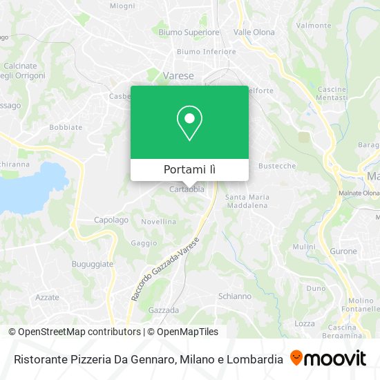 Mappa Ristorante Pizzeria Da Gennaro