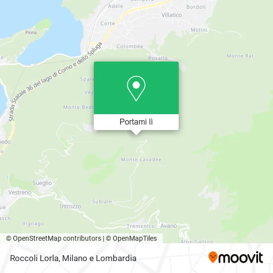 Mappa Roccoli Lorla