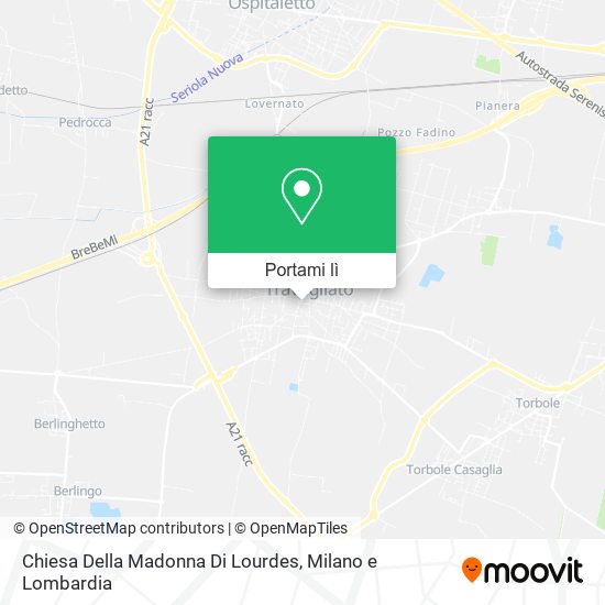 Mappa Chiesa Della Madonna Di Lourdes