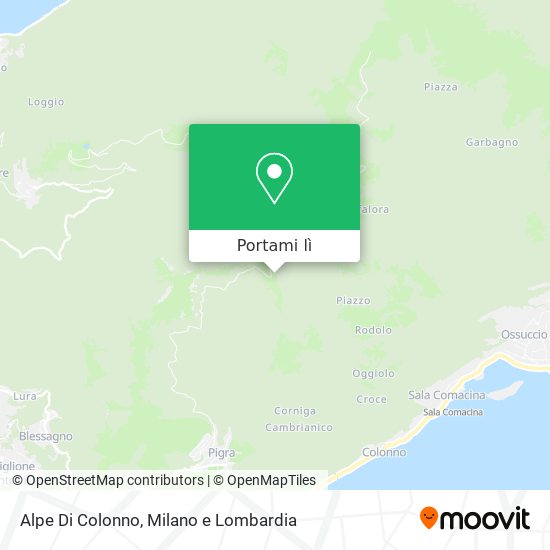 Mappa Alpe Di Colonno