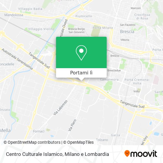 Mappa Centro Culturale Islamico