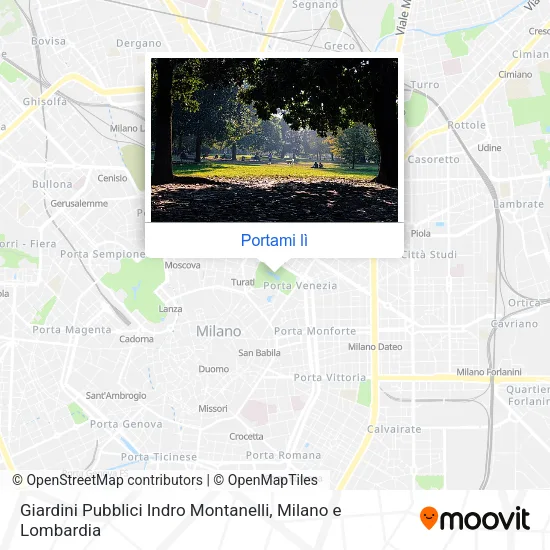 Mappa Giardini Pubblici Indro Montanelli