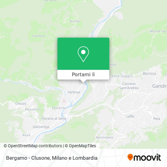 Mappa Bergamo - Clusone