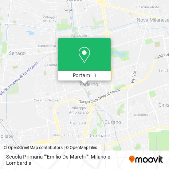 Mappa Scuola Primaria ""Emilio De Marchi""