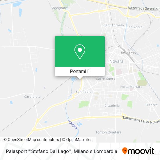 Mappa Palasport ""Stefano Dal Lago""