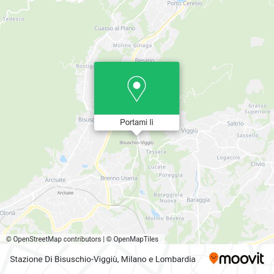 Mappa Stazione Di Bisuschio-Viggiù