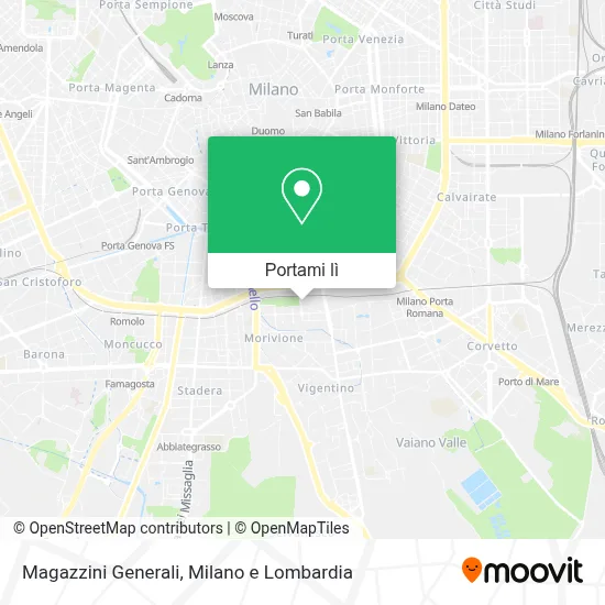 Mappa Magazzini Generali