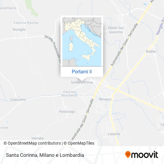 Mappa Santa Corinna